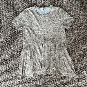 Gaze Leopard Print Top in Cream and Black